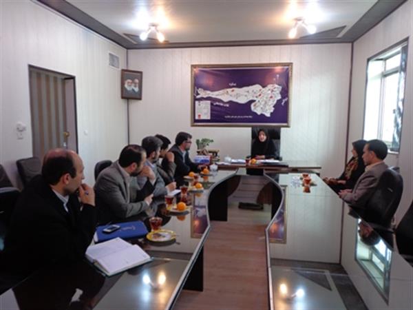 جلسه ریاست شبکه بهداشت باریاست بسیج جامعه پزشکی استان کرمانشاه